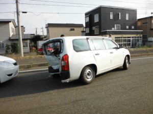 むち打ち症後遺障害認定の事故写真